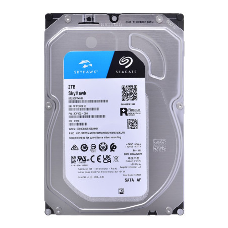 Seagate SkyHawk internal hard drive 2 TB 256 MB 3.5" Serial ATA III (ST2000VX017)