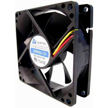 Chieftec AF-0625S computer cooling system Computer case Fan Black