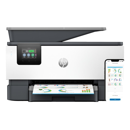HP OfficeJet Pro 9120b Wireless All-in-One Color Printer, Two-sided printing; Copier, Scanner