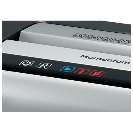Rexel Momentum X410 paper shredder Particle-cut shredding Black, Grey