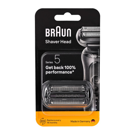 BRAUN Series 5 black electric shaver replacement head, 54B