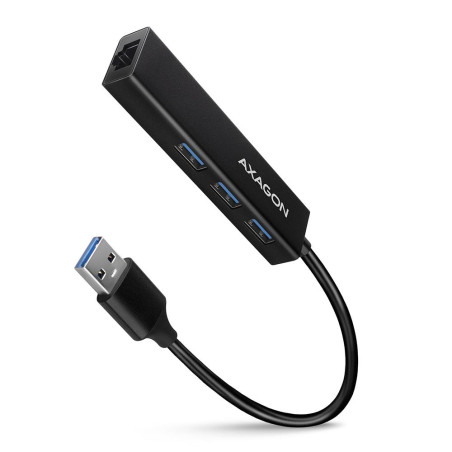 I/O HUB USB3.2 3PORT GLAN/0.2M HMA-GL3A AXAGON