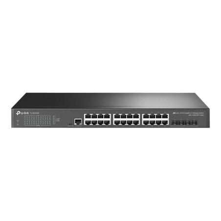 TP-LINK | 24-Port 10/100/1000Mbps Desktop Network Switch | SG3428X | Managed L2+ | Rackmountable | SFP+ ports quantity 4 | Power supply type External