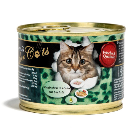 O’CANIS Rabbit and chicken with salmon oil - wet cat food - 200g