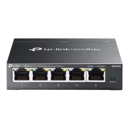 Switch|TP-LINK|Omada 5-Port Gigabit Easy Managed Switch|Switch type Managed|5xRJ-45 ports|RJ-45 Ports Type Gigabit Ethernet (10/100/1000)|ES205G