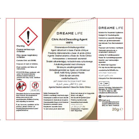 Vacuum Cleaner Accessory|DREAME|Model HNFA|For N20|HNFA