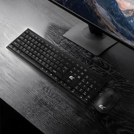 NanoRS Wireless Keyboard and Mouse Combo with Ergonomic Design – RS580 for Smooth and Efficient Use