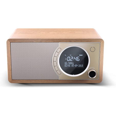 Sharp DR-450(BR) Digital Radio, FM/DAB/DAB+, Bluetooth 4.2, Alarm function, Brown | Sharp | Digital Radio | DR-450(BR) | Bluetooth | Brown