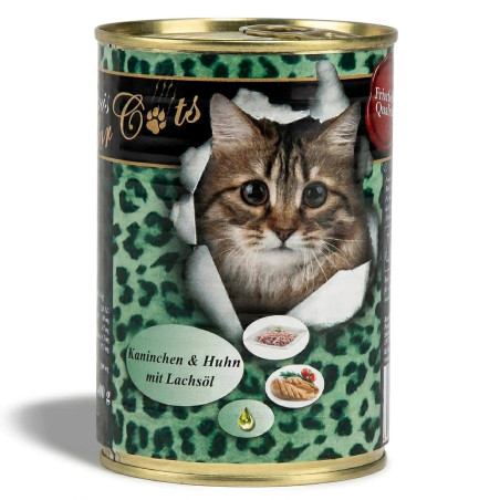 O’CANIS Rabbit and chicken with salmon oil - wet cat food - 400g