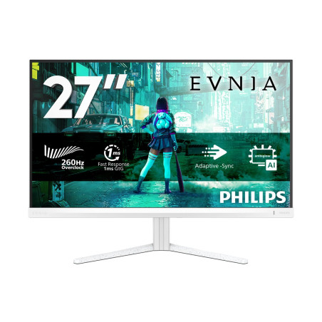 Philips | Evnia 27M2N3201PL/00 | 27 " | Fast IPS | FHD | 16:9 | 260 Hz | 1 ms | 1920 x 1080 pixels | 300 cd/m² | HDMI ports quantity 1 | White