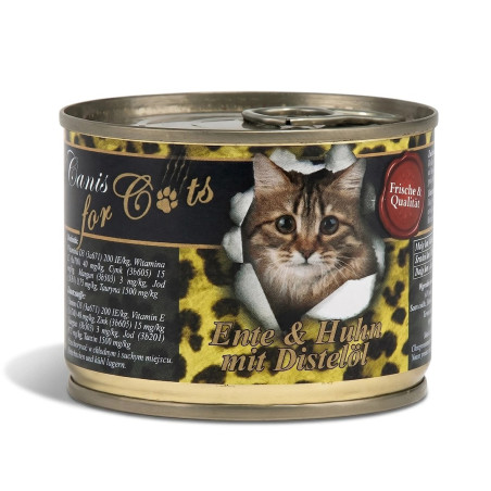 O’CANIS Chicken and duck with safflower oil - wet cat food - 200g