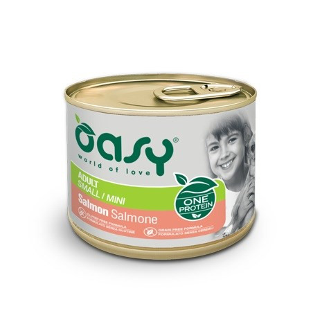 OASY One Protein Adult Small/Mini Salmon - wet dog food - 200g