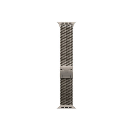 APPLE 49mm Natural Titanium Milanese Loop - Medium | Apple