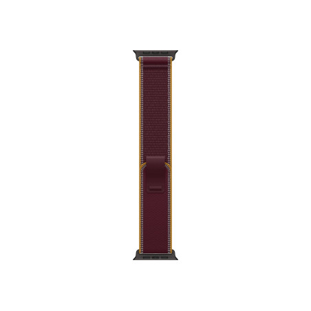 APPLE 49mm Burgundy Trail Loop - M/L - Black Titanium Finish | Apple