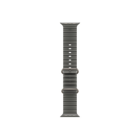 APPLE 49mm Translucent Black Ocean Band - Natural Titanium Finish | Apple
