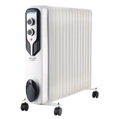 Adler | Oil-Filled Radiator | AD 7819 | Oil Filled Radiator | 2500 W | Number of power levels 3 | White