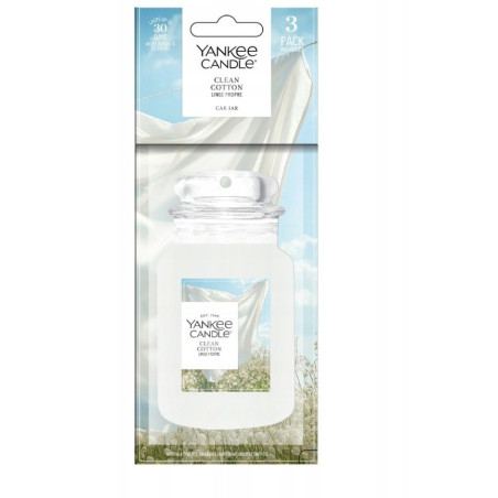bonus pack CLEAN COTTON YANKEE Scented Air Freshener