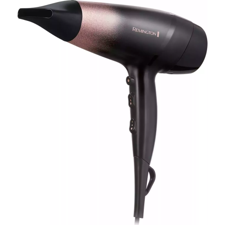 Remington Hair Dryer | D5305 Rose Shimmer | 2200 W | Number of temperature settings 3 | Ionic function | Diffuser nozzle | Black/Rose