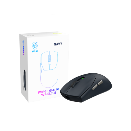 MSI Gaming Mouse | FORGE GM340 WIRELESS | Wireless | 2.4 GHz, Bluetooth, USB | Navy