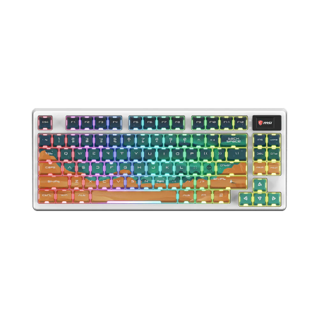 MSI FORGE GK600 TKL WIRELESS MARS | Gaming Keyboard | Wireless | US | Bluetooth | Wireless connection | Mechanical Linear