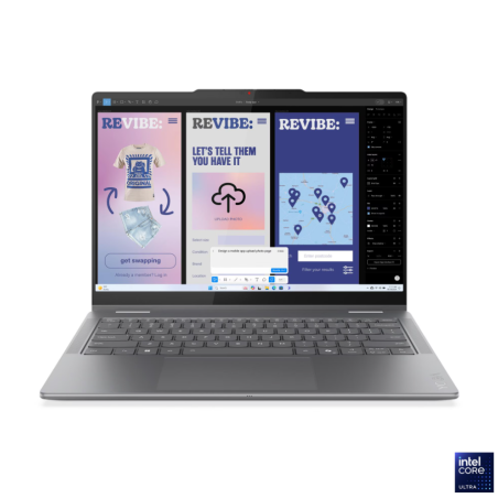 Lenovo- Yoga 7 2-in-1 14ILL10 Intel | Luna Grey | 14 " | OLED | Touchscreen | WUXGA | 1920 x 1200 pixels | Glossy | Intel Core Ultra 5 | 226V | 16 GB | Soldered LPDDR5X | Solid-state drive capacity 512 GB | Intel Arc Graphics 130V | Windows 11 Home | 802.11be | Bluetooth version 5.4 | Keyboard language English | Keyboard backlit | Warranty 24 month(s) | Battery warranty 12 month(s)