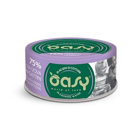 OASY More Love Kitten Chicken with eggs - wet cat food - 70g