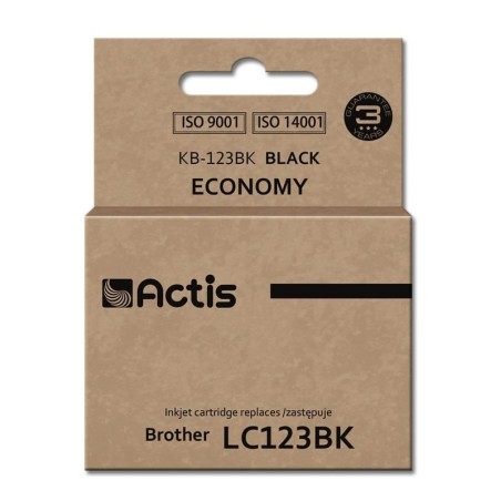 Actis KB-123Bk Ink (replacement for Brother LC123BK/LC121BK; Standard; 15 ml; black)