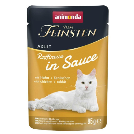 ANIMONDA Vom Feinsten Raffinesse in sauce Chicken with rabbit - wet cat food - 85g