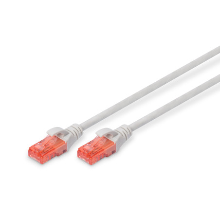 Digitus CAT 6 U/UTP | Patch cord | Length 3 m | Grey