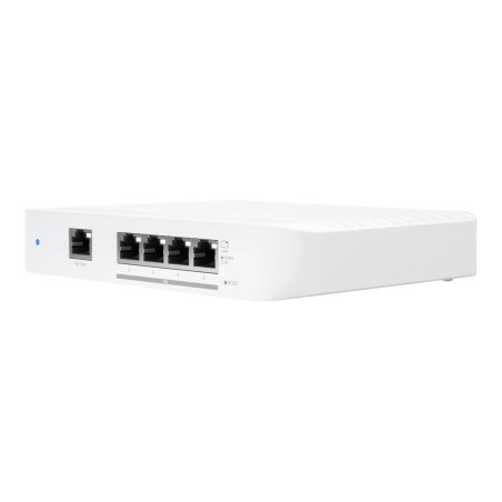 UBIQUITI COMPACT, 5-PORT, LAYER 2 SWITCH THAT SUPPORTS 10 GBE SPEEDS AND CAN BE POWERED WITH POE OR A 5V USB-C ADAPTER.