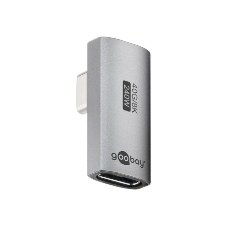 Goobay 74443 USB-C Adapter Vertical 90° Rotated, USB4
