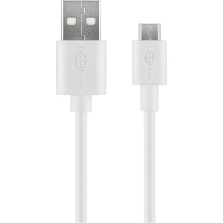 Goobay | Micro USB charging and sync cable | 43837 | USB-A 2.0 to Micro-USB USB 2.0 micro male (type B)