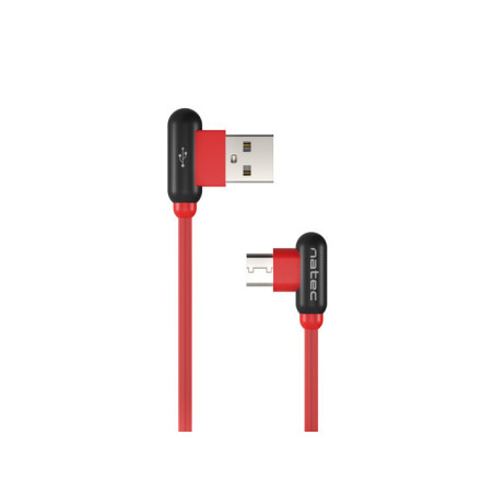 Natec Prati, Angled USB Type C to Type A Cable 1m, Red | Natec | Angled USB Type C to USB Type A | Prati | USB Type-A