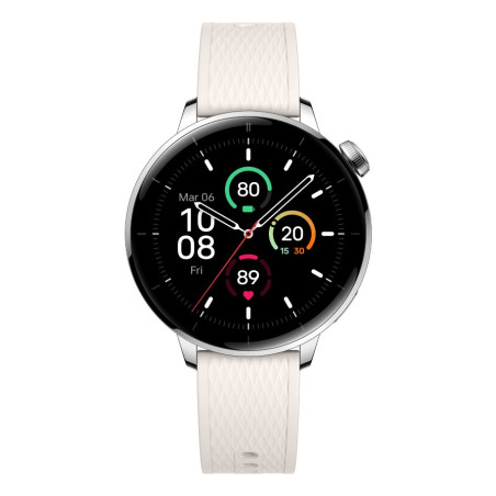 OnePlus Watch 3 43mm 3.35 cm (1.32") AMOLED Digital 466 x 466 pixels Touchscreen Silver, Titanium Wi-Fi GPS (satellite)
