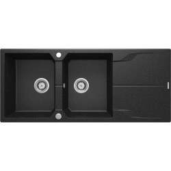 2-bowl granite sink with...