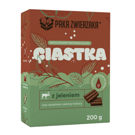 PAKA DLA ZWIERZAKA Venison with green tea – dog treat – 200g
