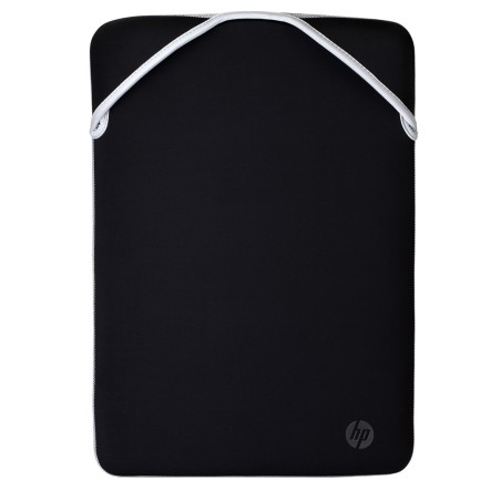 HP Reversible Protective 15.6-inch Silver Laptop Sleeve 15.6" Sleeve case Black, Silver