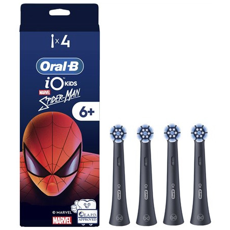 Oral-B | Replacement brush heads | iO kids Refills Spiderman | Heads | For kids | Number of brush heads included 4