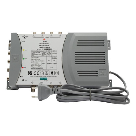 Triax 318602 satellite multiswitch 5 inputs 8 outputs