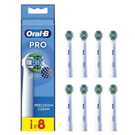 Oral-B | Precision Clean Brush Set | EB20RX-8 | Heads | For adults | Number of brush heads included 8 | White