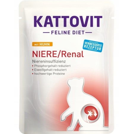 KATTOVIT Feline Diet Niere/Renal Chicken - wet cat food - 85g