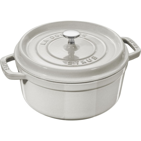 STAUB LA COCOTTE Round cast iron pot 3.8 ltr, truffle