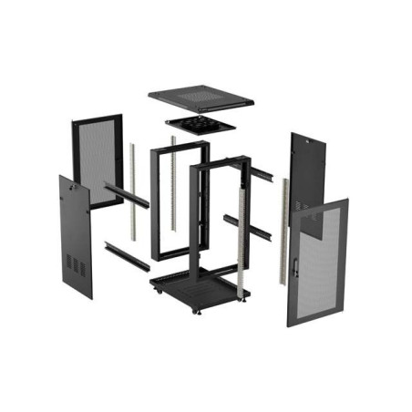 Lanberg FF01-6818-23B rack cabinet 18U Freestanding rack Black