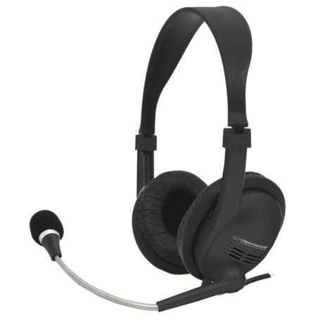Esperanza EH115 headphones/headset Wired Head-band Calls/Music Black