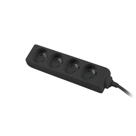 Lanberg PS0-04E-0150-BK power extension 1.5 m 4 AC outlet(s) Indoor Black