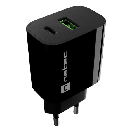 NATEC NUC-2397 mobile device charger Universal Black AC Fast charging Indoor