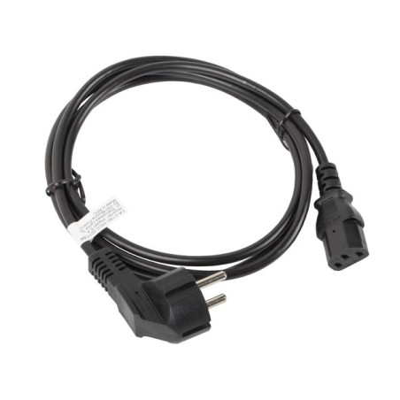 Lanberg CA-C13C-10CC-0018-BK power cable Black 1.8 m C13 coupler CEE7/7