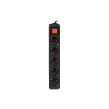 Lanberg PS1-05F-0150-BK power extension 1.5 m 5 AC outlet(s) Indoor Black