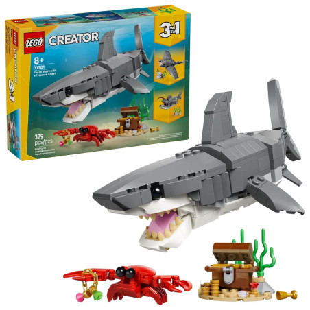 LEGO CREATOR 3 IN 1 31381 Fierce Shark with a Treasure Chest