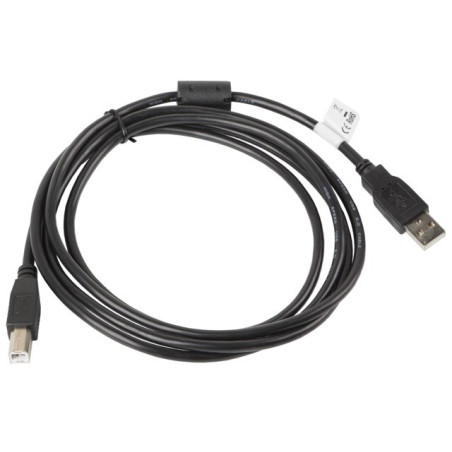 Lanberg CA-USBA-11CC-0018-BK USB cable USB 2.0 1.8 m USB B Black